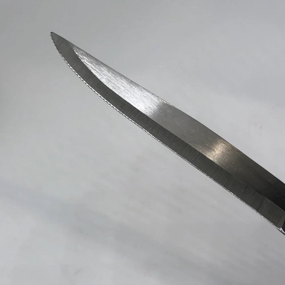 6 Piece Stainless Steel Steak Knives Hollow Ground Vintage Original Box Japan